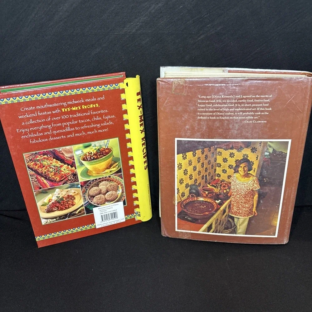 The Cuisines of Mexico by Diana Kennedy 1972 Hardcover Cookbook And Tex Mex Book